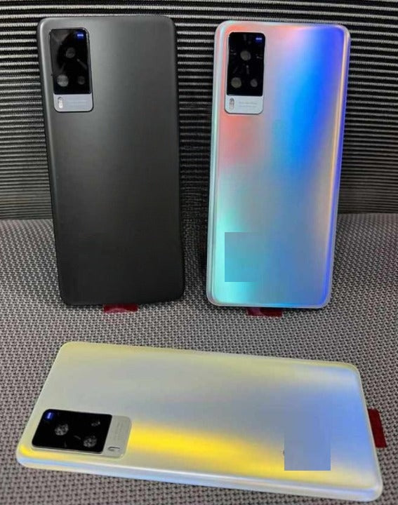 Mozomart Back Panel with Camera Lens for Vivo X60 Pro : Black Mozomart Back Panel with Camera Lens for Vivo X60 Pro : Black